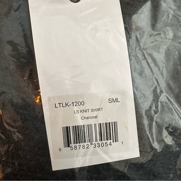 Level Ten T-Shirt SMALL Mens Gray Crew Neck Long Sleeve Polyester Rayon - Picture 4 of 6